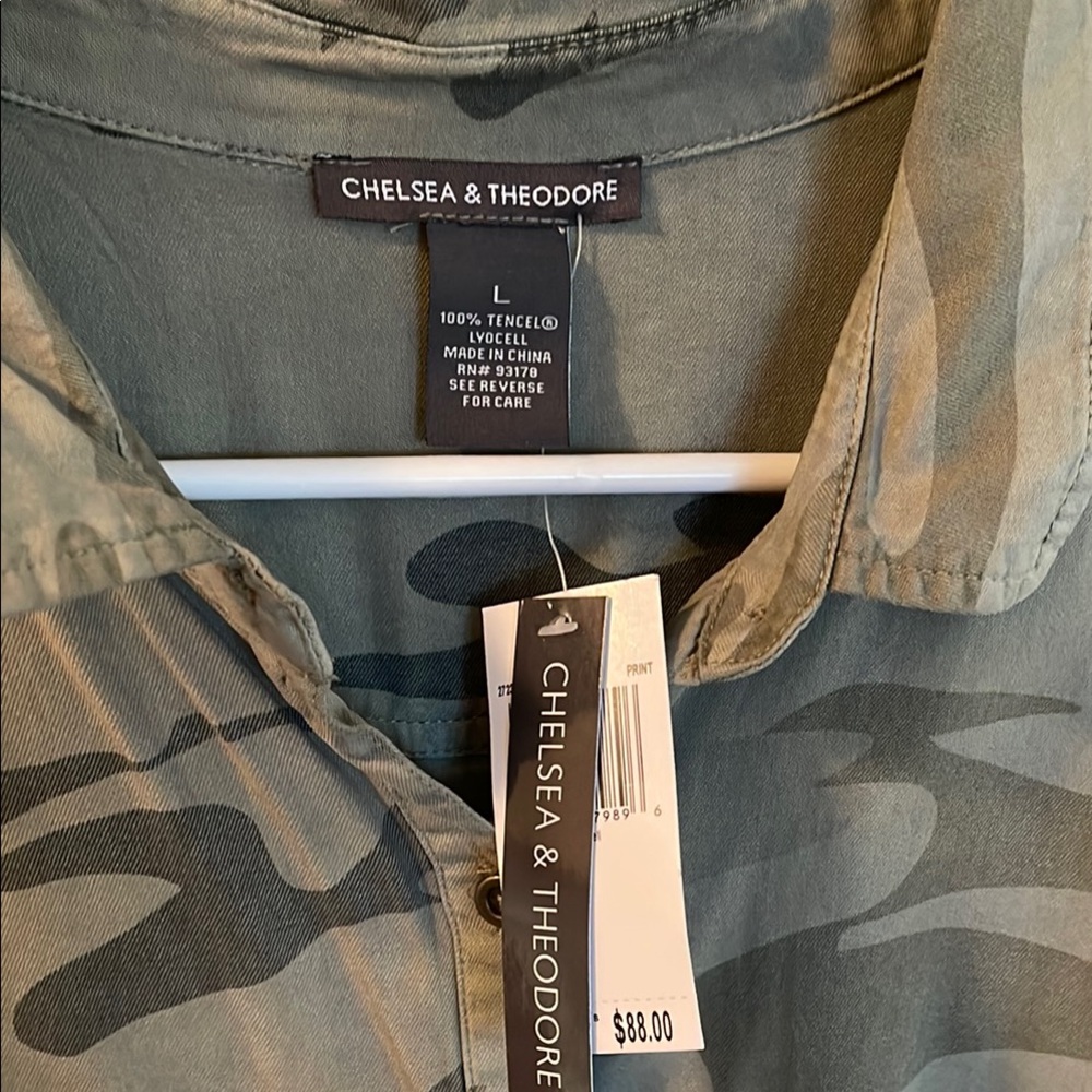 Chelsea & Theodore Camouflage Romper with Pockets